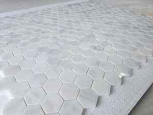 2025 Honeycomb Mosaics 30.5x30.5cm <b>sheets</b> Carrara White Marble Natural Stones 5cm Pattern Made in Turkiye Kitchen Decorations - Product Image 5