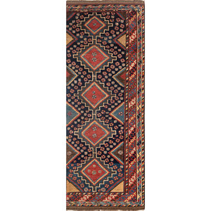 Kiaan Blue Paem-268 Hand Knotted Wool Rug Geometric Large Area Rectangle <b>Carpet</b> for Home Living Room Hallway New Design-Jaipur - Product Image 1