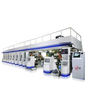 Machine d'impression rotogravure semi-automatique à grande vitesse 8 couleurs 40 pouces pour PET LDPE feuille d'aluminium avec guide de ruban tension automatique - Product Image 1