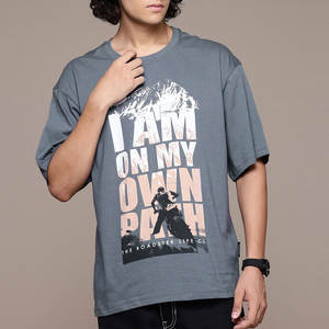 Camiseta de Alta Calidad 100% Algodón, Personalizada con Texto Impreso, Talla Grande, Poliéster/Algodón, Camiseta Masculina Más Vendida - Product Image 1