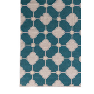 Alfombras Clásicas de Lana Azul Alhambra, Rectangulares de 9x12, Tejido Plano, para Decoración de Sala de Estar, ADWL-13315 - Product Image 4