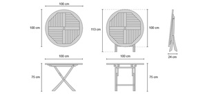 Ensemble de table à manger de jardin en bois moderne de haute qualité, mobilier d'extérieur pour utilisation en parc - Product Image 6