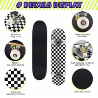 ZHOYA Patinette Longboard Professionnelle en Bois Personnalisable à Quatre Roues pour Enfants, Filles, Garçons et Adultes