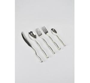 Colección de cubiertos de metal modernos y elegantes para comidas diarias, juego de cubiertos de metal para comedor fino, juego de cubiertos de metal pulido - Product Image 4