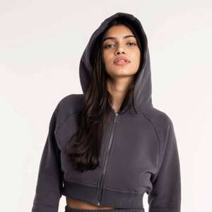 Sudadera Corta para Mujer con Estampado de Ojo Turco |   Fabricante de Sudaderas con Capucha Personalizadas con Impresión OEM - Product Image 6