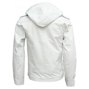 Chaqueta de Cuero de Oveja de Primera Calidad, Nuevo Estilo 2025, Chaqueta de Cuero de Primera Calidad para Hombre, Blanca - Product Image 2