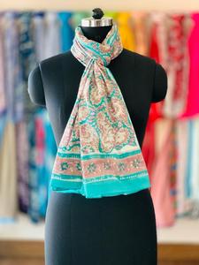 Inde imprimé fait à la main en blocs de bois imprimé Sarong paréos écharpes femmes vêtements de plage sarongs sarongs en gros - Product Image 2