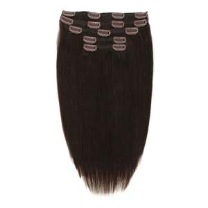 คลิปต่อผม 28 นิ้ว เกรด 9A ผมแท้บราซิลแบบเรมี่ เส้นเดียวสีน้ำตาลช็อกโกแลต - Product Image 3