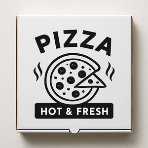 กล่องใส่พิซซ่าลายคริสต์มาสเป็นมิตรต่อสิ่งแวดล้อม - Product Image 2