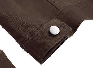 Veste en jean pour homme de haute qualité, pour l'hiver et les activités de plein air, tissu 100% coton épais, style streetwear oversize pour homme - Product Image 6