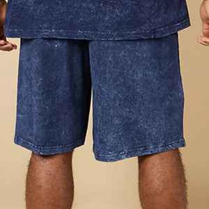 ชุดสั้นสำหรับผู้ชายซักแบบกรดเทอร์รี่ฝรั่งเศสแบบกำหนดขนาดเองเป็นมิตรกับสิ่งแวดล้อมสำหรับคุณแม่ - Product Image 4