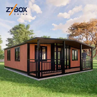 ZYBOX Maison Modulaire Préfabriquée Économique 20ft 40ft Conteneur Extensible de Luxe avec Toilettes pour Australie, États-Unis, Canada