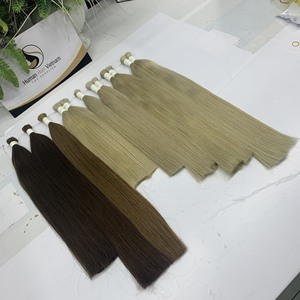 Chaud authentique 100% cheveux bruts cheveux humains Vietnam pur brut vierge Remy cheveux humains en vrac - Product Image 5