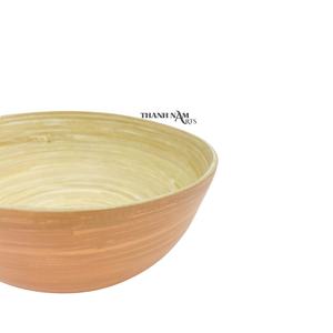 2023 nouveau bol à soupe en bambou jetable écologique ustensile de cuisine naturel vaisselle pour la fête vendu au Vietnam - Product Image 4