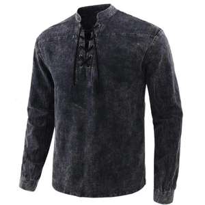 Camisas de Manga Larga para Hombre, Estilo Casual Elegante, Nueva Colección, Calidad Premium, Poliéster/Algodón, Anti-Pilling, Primavera, ODM - Product Image 1