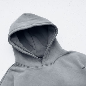 Ropa de invierno Hombres Sun Faded Hoodies básicos de algodón mezclado Suave Elegante fácil de usar para lavar Sudaderas con capucha desteñidas con logotipo personalizado - Product Image 4