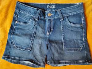 Vintage S Taille Denim Shorts Jeanagers Autre Artisanat Jeans Pantalon Court - Product Image 3