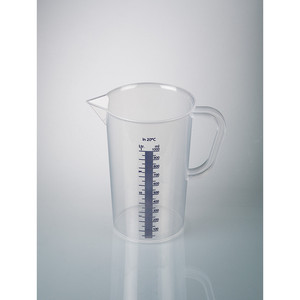 Béchers gradués en verre avec poignée, bleus, gradués de 50 à 3000 ml, pour le transfert de produits chimiques et d'huiles, par Burkle GmbH - Product Image 4