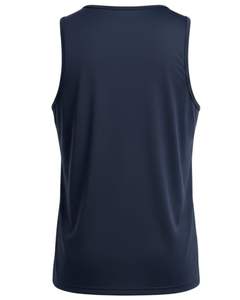 Débardeur sans manches bleu marine personnalisé pour homme, mélange coton et polyester, col rond, veste de sport décontractée, vêtements d'été, fabricant personnalisé - Product Image 5