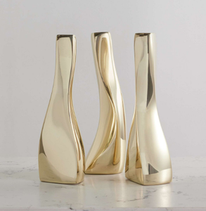 Accesorios de decoración del hogar Florero Acabado en oro Organizador de bodas y fiestas Maceta de estilo moderno - Product Image 1