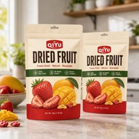 Op maat gemaakte gedroogde vruchten verpakkingstas met ritssluiting, voedselveilige, hersluitbare Mylar snacktas, OEM ODM