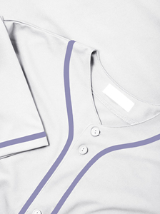 Camiseta de béisbol personalizada para hombre y mujer, camiseta de béisbol con botones y logotipo bordado, uniformes deportivos personalizados - Product Image 3