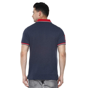 Camiseta Elegante de Corte Ajustado con Cuello Redondo y Manga Corta para Hombre, Informal, de Punto Sólido, Spandex/Algodón BD, Transpirable, Talla Grande - Product Image 6
