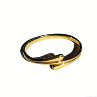 Brazalete Vintage de Acero Inoxidable con Circonita para Mujer, Plateado