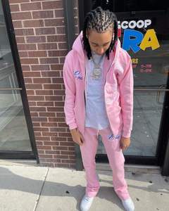 Jersey de algodón 2023 ecológico para hombre, conjunto de trajes para correr, transpirable, a prueba de viento, con cremallera, de talla grande, informal, para deporte de invierno, 100% - Product Image 5