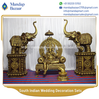 Set furnitur Dekorasi pernikahan, perlengkapan dekorasi pernikahan India Selatan tradisional mewah dan cantik