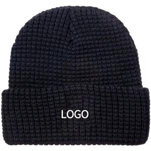 Cómodos gorros para hombre, diseño a rayas de Color, logotipo personalizado y tamaño, hecho invierno 100% algodón para adultos - Product Image 3