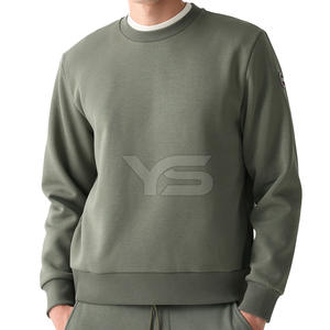 เสื้อสเวตเตอร์สวมหัวแบบลำลองสำหรับผู้ชายเสื้อสเวตเตอร์ผ้าไหมย้อมสีล้วนสำหรับฤดูหนาว - Product Image 4