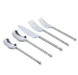 OEM ODM Customized <b>Travelling</b> <b>Cutlery</b> Set Silverware Metal Thin in Look Mirror Polished High Shinny Brilliant Flatware With LID - Product Image 5