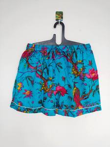 Handmade Printed Cotton Summer Shorts Bohemian Festival Wear, Morning <b>walk</b> Shorts - Product Image 4