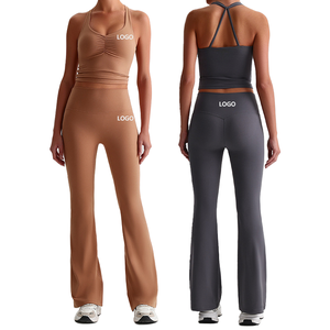 ชุดโยคะสำหรับผู้หญิงชุดโยคะฟิตเนสยิมฟิตเนสแบบอัตโนมัติระบายอากาศได้ - Product Image 1