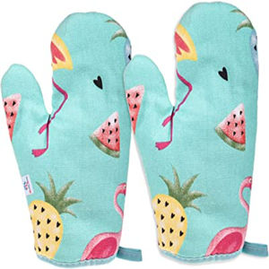 Olid-Manoplas de colores 100% algodón, conjunto completo de manoplas para horno y cocina - Product Image 3