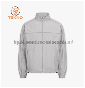 ชุดกันลมผ้าไนลอนกันลมแบบสวมศีรษะสำหรับผู้ชายชุดกันลมมีซิปครึ่งบล็อกสีออกใหม่ออกแบบได้ตามต้องการ - Product Image 6