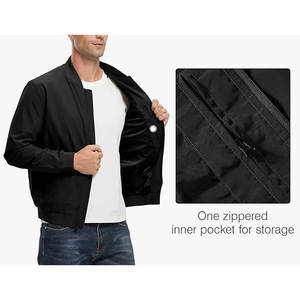 Chaqueta de Invierno Personalizada con Capucha para Hombre, de Poliéster/Nailon, con Cierre, Resistente al Viento e Impermeable, Servicio OEM con Diseño Reversible - Product Image 4