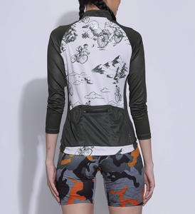 Ropa de ciclismo al aire libre de talla grande transpirable personalizada para mujer, traje de bicicleta de manga corta, conjuntos de ropa de bicicleta OEM - Product Image 4