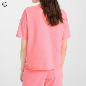 Latest Fashion Wear <b>T</b>-<b>Shirt</b> & <b>Shorts</b> <b>Set</b> For <b>Women</b> Solid Color <b>Women</b> <b>T</b>-<b>Shirt</b> & <b>Shorts</b> <b>Set</b> For Adult - Product Image 2