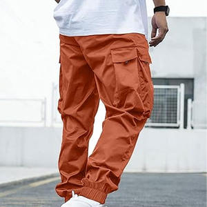 Pantalones con logotipo estampado de algodón polar liso teñido de talla grande Fashion Essentials Gym Man Trouser para hombres subido por Dress Sports - Product Image 2