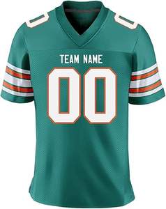 OEM ODM conçu sur mesure football américain uniforme maillot de haute qualité Offre Spéciale imprimé haut matériel tissu chemises respirant - Product Image 5