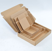 Caja de correo de envío de avión postal Caja de correo de embalaje de papel de cartón corrugado plegable para entrega o embalaje de regalo