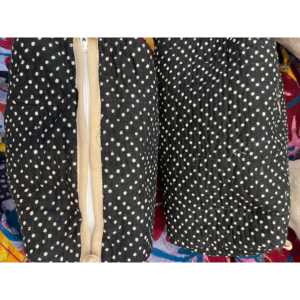 Pochette cosmétique Dotty, grande trousse de maquillage transparente en PVC avec fermeture à glissière, design imprimé à pois écologique et mignon, modèle de sac en PVC - Product Image 3