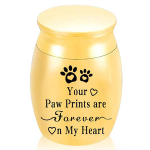 Diskon besar-besaran liontin bentuk air mata baja tahan karat lambang hewan peliharaan yang dapat disesuaikan guci binatang kecil kucing anjing untuk penyimpanan pemakaman - Product Image 6