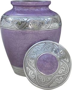 Handmade <b>Large</b> Adult Size Mosaic Aluminium Glass Cremation <b>Urn</b> Individual Tiles Hand Applied Unique Funerals Funeral Supplies - Product Image 1