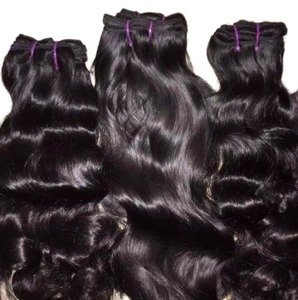 Extensions de cheveux humains vierges indiens Remy lisses de qualité 12A en gros, 26 pouces, 100% cuticules alignées, double trame à la machine - Product Image 6
