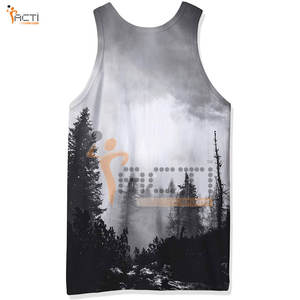 Camiseta sin mangas para hombre, novedad de 2024, camiseta sin mangas de Color sólido personalizada, camiseta sin mangas de secado rápido para hombre en Moq bajo - Product Image 2