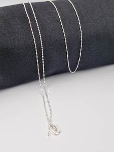 Cadena de Bolas de Plata de Ley 925 de Excelente Calidad para Hombre y Mujer, Diseño Clásico de Diseñador Hecho a Mano, Tamaño Personalizado - Product Image 3