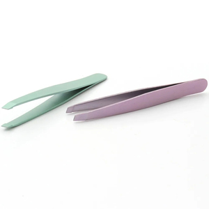 Pinzas para Cejas Reutilizables de Alta Calidad, Instrumentos de Belleza de Acero Inoxidable, Punta Inclinada, Ligeras y Duraderas - Product Image 4